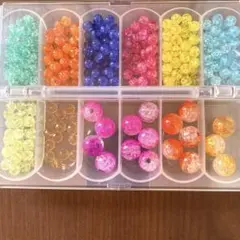 ガラスビーズ12色10㎜、5㎜ まとめ売り