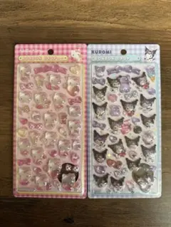 正規品ハローキティー　クロミ　ボンボンドロップシール２枚セット