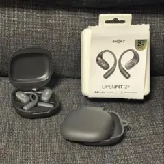 SHOKZ OPENFIT2+ ワイヤレスイヤホン ブラック オマケ付きのサムネイル