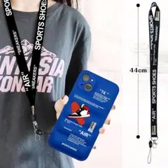 iPhone 15 Plus スマホケース ストラップ バスケ ダウン風