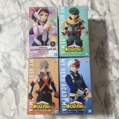 僕のヒーローアカデミア麗日お茶子　緑谷出久　爆豪勝己　轟焦凍4種セット【未開封】