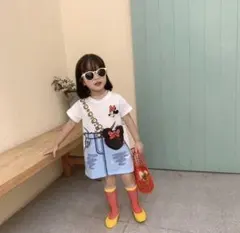 子供服　ベビー　80 ワンピース　ディズニー　ミニーマウス