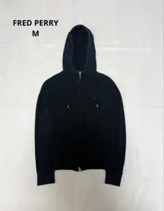 y2k FRED PERRY w zip parka M blackのサムネイル