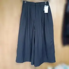 タックワイドパンツ チャコール