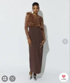 ANDRESD パールビスチェドレス / pearl bustier dress