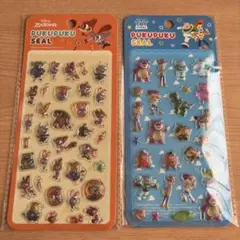 ズートピア・トイ・ストーリー プクプクシール2枚セット☆