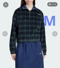 コーデュロイ タータン ハーフジップトップ /adidas Originals