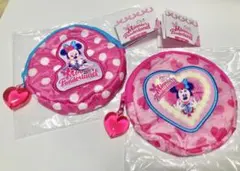 【新品未使用】ディズニー ミニーファンダーランドポーチ カプセルトイ 2点 完売