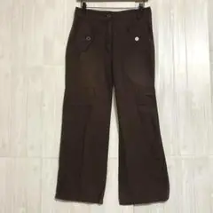 アイシービー　コットンカジュアルパンツ　こげ茶　薄手　36 / M