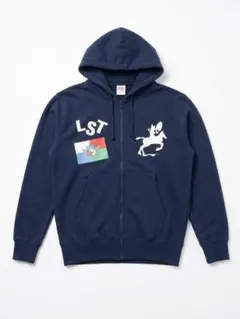 Lil soft tennis ジップアップパーカー ネイビー