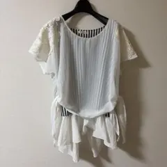 フェアリーグランジ レース付き 半袖Tシャツ レイヤード axes femmeのサムネイル