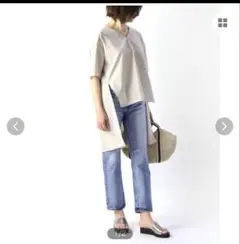 リムアーク インサイドスリットトップス プルオーバー ブラウス 36 Mのサムネイル