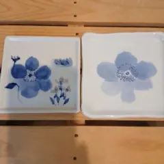 有田焼 青花しん窯 青花匠 隅切小皿 2枚 - メルカリ