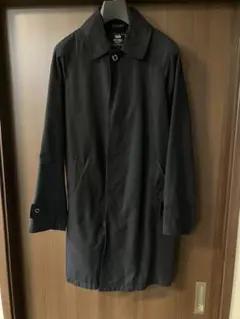 ビームス　ステンカラーコート S ブラック 濃紺　ネイビー