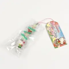 ハローキティ ストラップ 富山限定 チューリップ ビーズ根付け Sanrio