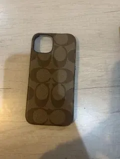 Coach iPhone13.14ケース モノグラム ブラウン