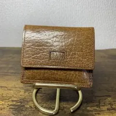 3F 【希少/英国ブランド】DAKS ダックス コインケース 小銭入れ ブラウン