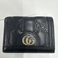 GUCCI GG マトラッセ 二つ折り財布 ブラックのサムネイル