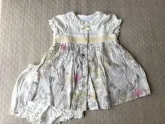 bebe 花柄ワンピース　ブルマセット