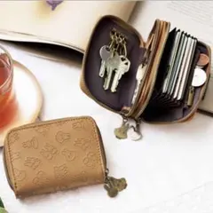 リンネル9月号付録　miffy　おばけミッフィー キーチェーン付きじゃばら財布