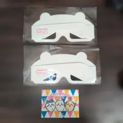 ちいかわパーク 入場特典 ステッカー 3Dめがね