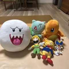 マリオ・ポケモン・ボートレース ぬいぐるみセット