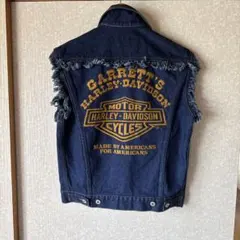 キングサイズ 44 ハーレー WillieG フリンジ ライダース レザー Harley Davidson フリンジ ダブル レザー ライダースジャケット