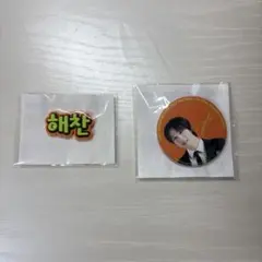 NCT NATION ヘチャン ランダムトイ 缶バッジ ラバーステッカー