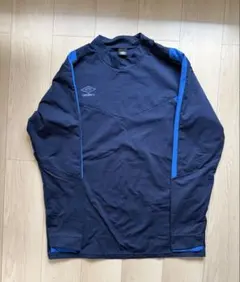 umbro ネイビー 長袖ピステ