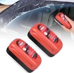 油膜取り 車 ガラスクリーナー 車油膜取り 2個セット 一体型クリーニングブラシのサムネイル