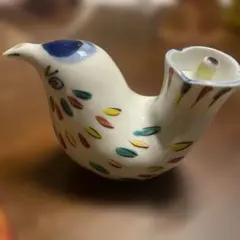 高級‼️カラフル 鳥型 醤油さし 陶器製
