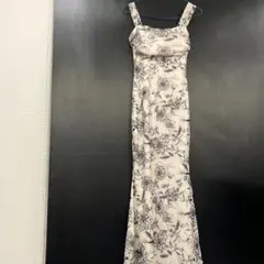 新品未使用花柄キャミワンピース ロング丈