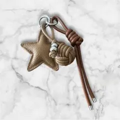 チャーム　バックチャーム　キーチャーム　星　ストラップ　レザー