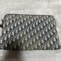 Dior クラッチバッグ ベージュ/ネイビー