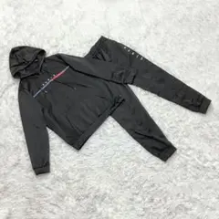 長袖フーディセットアップ (XL) パーカー×パンツ 裏起毛 スポーティ