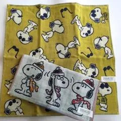 スヌーピーガーゼハンカチ2枚セット