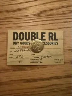 新品 Double RL RRL ロゴ ピンバッジ