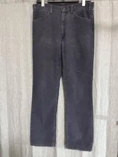 80s Levi's 519コーデュロイパンツ ブラック TALON 42ジップ