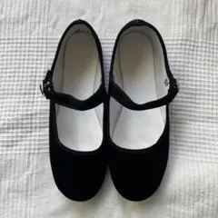 SVEC ブラック ストラップ カンフーシューズ　23.５㎝