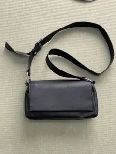 ブラックショルダーバッグ 合成皮革