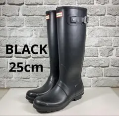 極美品✨HUNTER レインブーツ 黒 ロング ラバー レディース UK6のサムネイル
