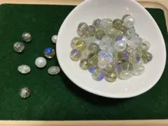 グレー系ガラスビーズ セット 51g