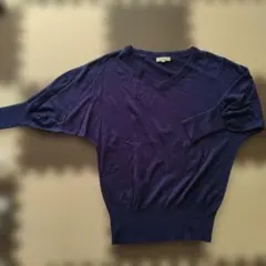 ロペピクニック　ドルマンスリーブニット　38サイズ　 ダークブルー