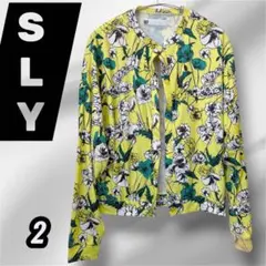 SLY イエローフラワーカーディガン　花柄