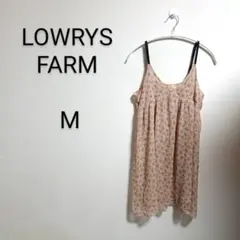 S630 ローリーズファーム フラワープリント キャミワンピース M