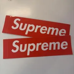 Supreme ボックスロゴ ステッカー 2枚セット