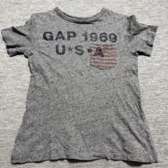 GAP 1969 USA 半袖Tシャツ ポケット付き グレー 130のサムネイル