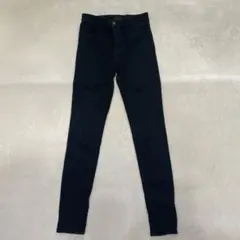 ユニクロ　ストレッチスキニー　ブラック25