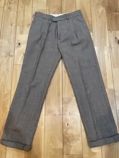 Steven alan・チェック柄ツータックウールパンツ／Mサイズのサムネイル