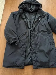 ROPE PICNIC フード付きロングコート 38 ブラック